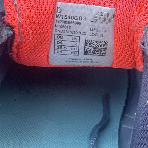New Balance 1540v3 Running Shoes Womens Size 6 D (Wide) Gray‎ Blue Made in USA - Picture 11 of 11